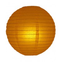 8" Paper Lantern Cinnamon Regular Wire